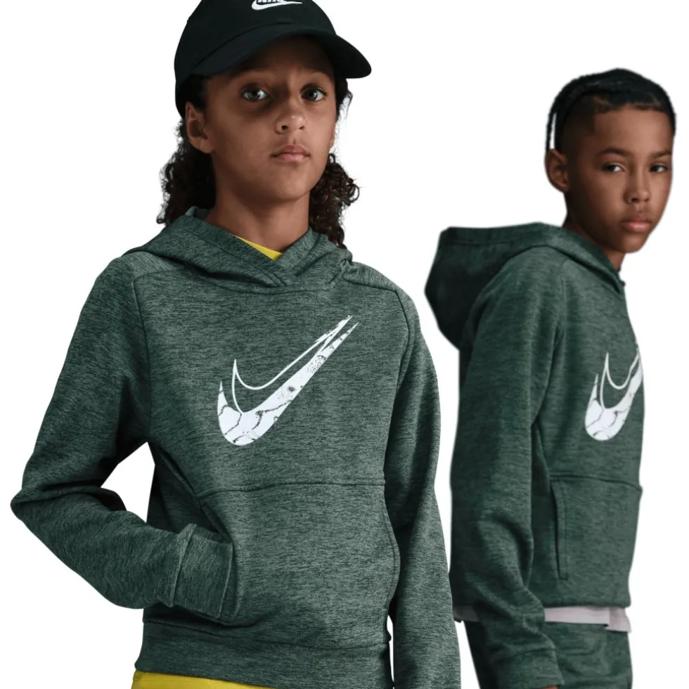 Nike Multi Stain Repel Therma-FIT Hoodie Kinderen - fir/clay green/heather/white HF4414-323