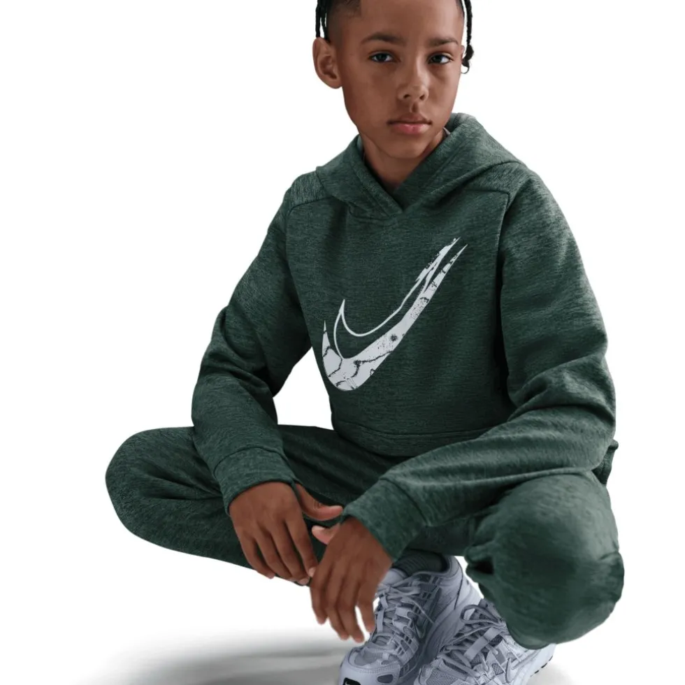Nike Multi Stain Repel Therma-FIT Hoodie Kinderen - fir/clay green/heather/white HF4414-323