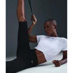 Nike One Capri Tights Dames - zwart/wit IH3770-010