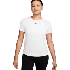 Nike One Classic Dri-FIT Shirt Dames - white/black FN2798-101