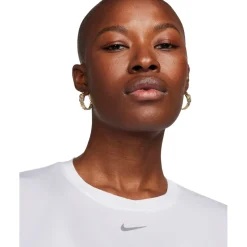 Nike One Classic Dri-FIT Shirt Dames - wit/zwart FN2798-100