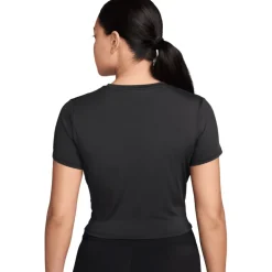 Nike One Classic Twist Shirt Dames - black/white HJ1054-013
