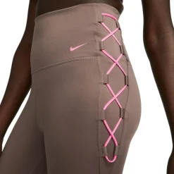 Broeken < Nike One Dri-FIT 7/8 Novelty Legging Daes - plu eclipse/pink glow/pink glow DX0006-291