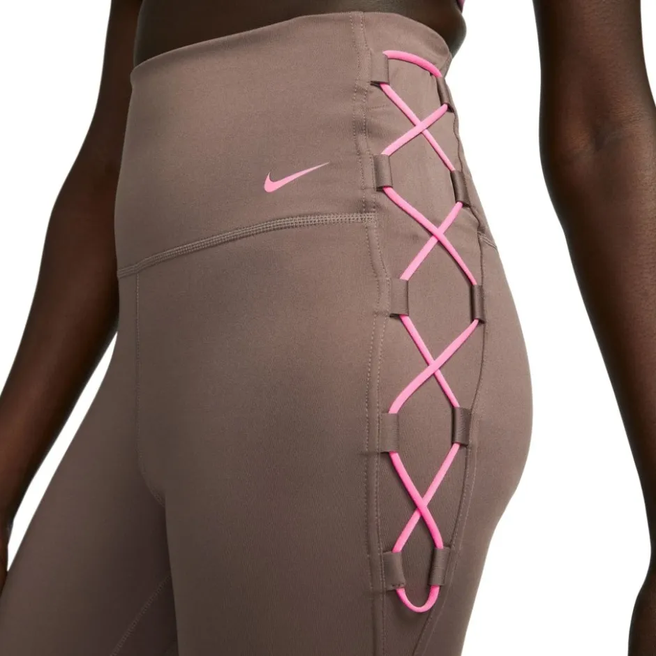 Broeken < Nike One Dri-FIT 7/8 Novelty Legging Daes - plu eclipse/pink glow/pink glow DX0006-291