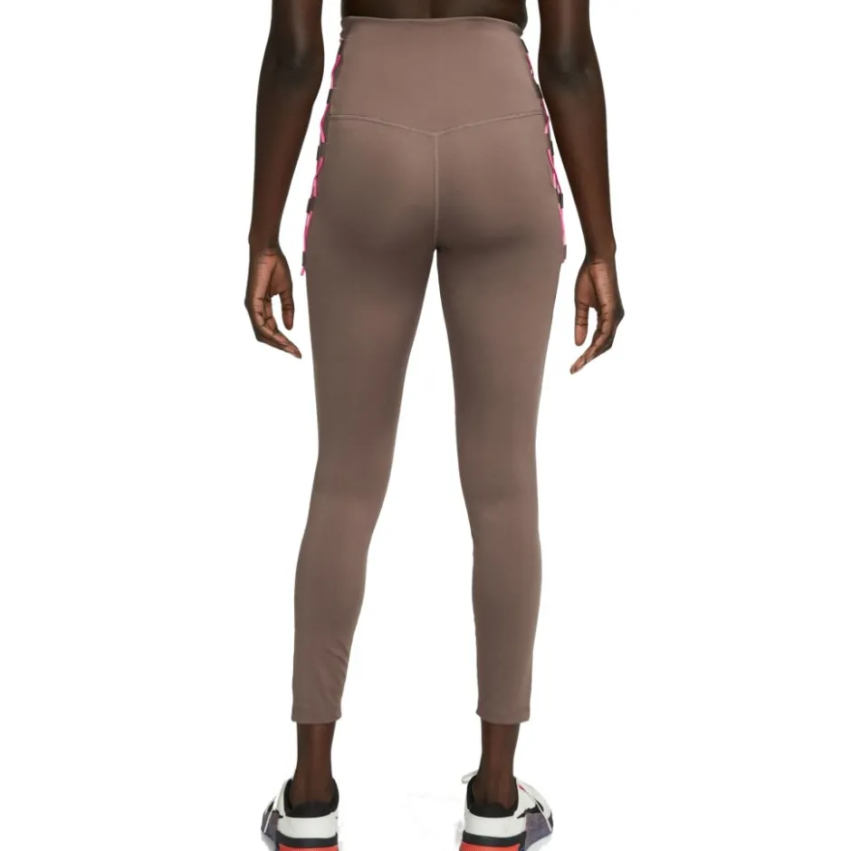 Broeken < Nike One Dri-FIT 7/8 Novelty Legging Daes - plu eclipse/pink glow/pink glow DX0006-291
