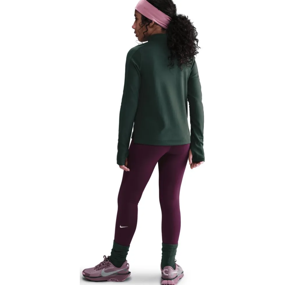 Nike One Dri-FIT Tights Kinderen - bordeaux/white FZ5605-610
