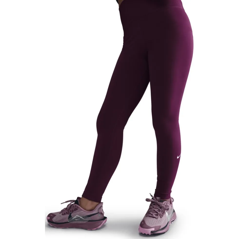 Nike One Dri-FIT Tights Kinderen - bordeaux/white FZ5605-610