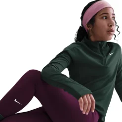 Nike One Dri-FIT Tights Kinderen - bordeaux/white FZ5605-610