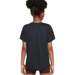 Nike One Fitted Dri-FIT-Shirt Kinderen - zwart/wit FZ5600-010