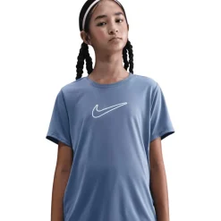 T-Shirts & Tops|T-Shirts & Tops < Nike One Fitted Dri-FIT-hirt Kinderen - world indigo/white FZ5600-499