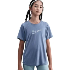 T-Shirts & Tops|T-Shirts & Tops < Nike One Fitted Dri-FIT-hirt Kinderen - world indigo/white FZ5600-499