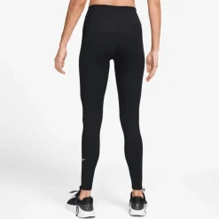 Broeken & Rokken < Nike One High Rise Tights Dames - zwart/wit IB9382-010