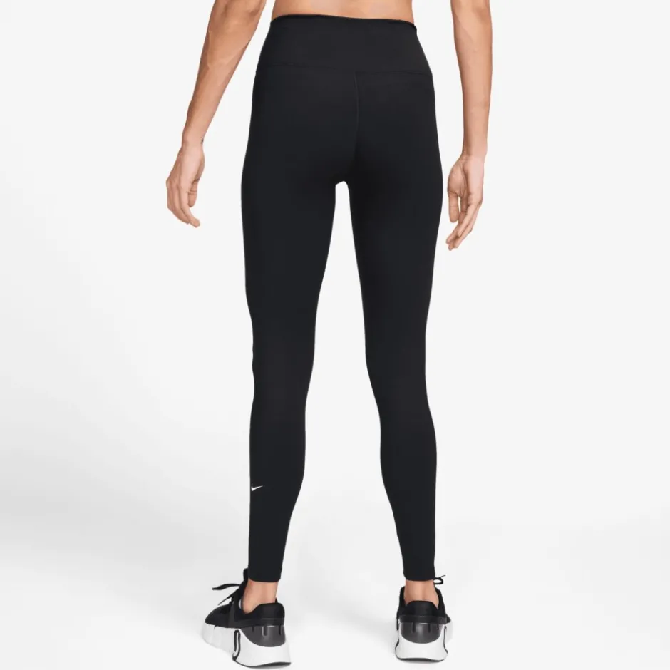 Broeken & Rokken < Nike One High Rise Tights Dames - zwart/wit IB9382-010