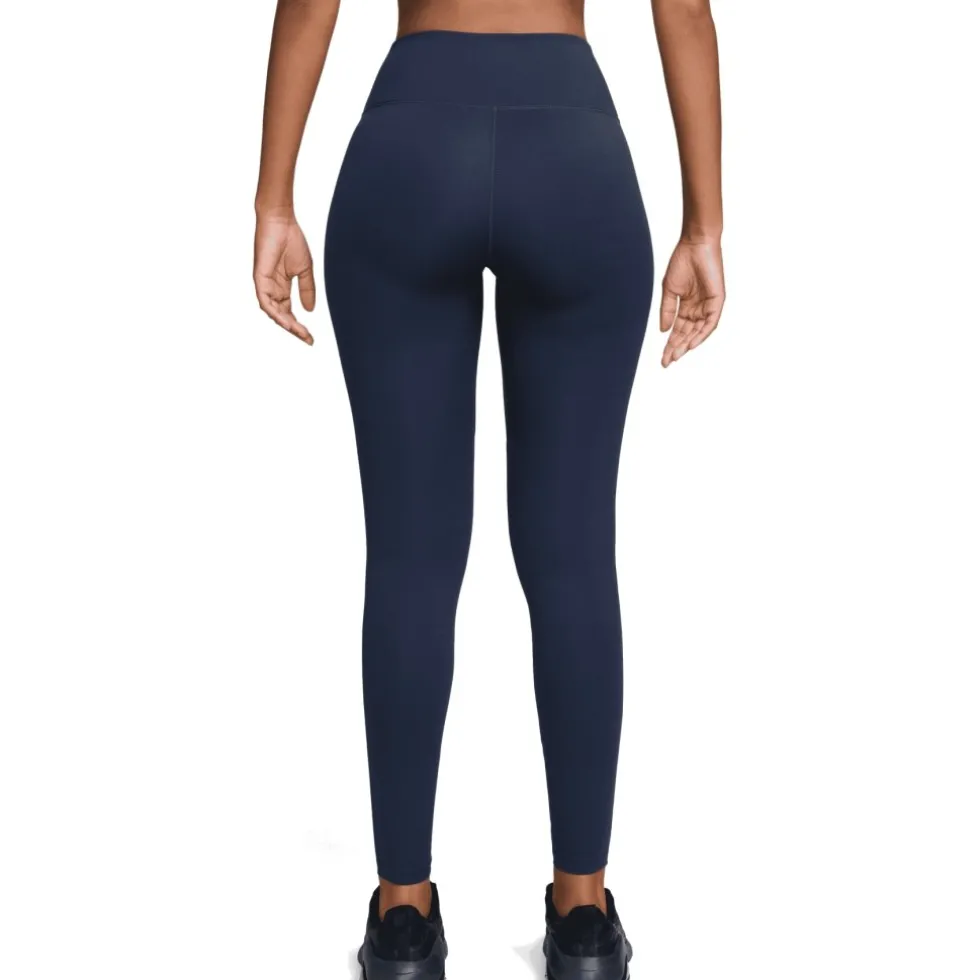 Nike One Seamless Front Leggings Dames - midnight navy/white HJ9195-413