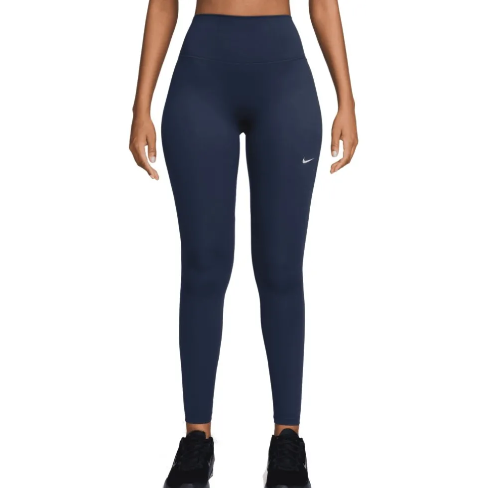 Nike One Seamless Front Leggings Dames - midnight navy/white HJ9195-413