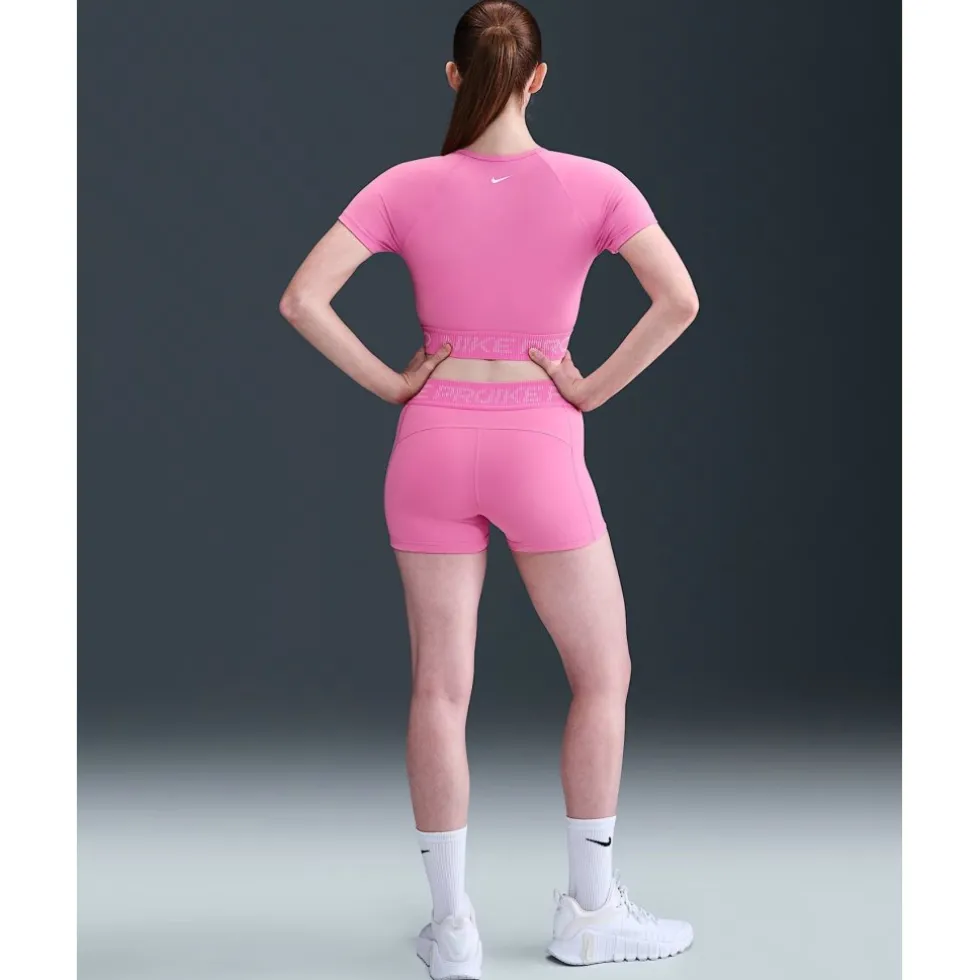 Nike Pro Dri-FIT Fitness Top Dames - playful pink/pink foam/white HV3673-675
