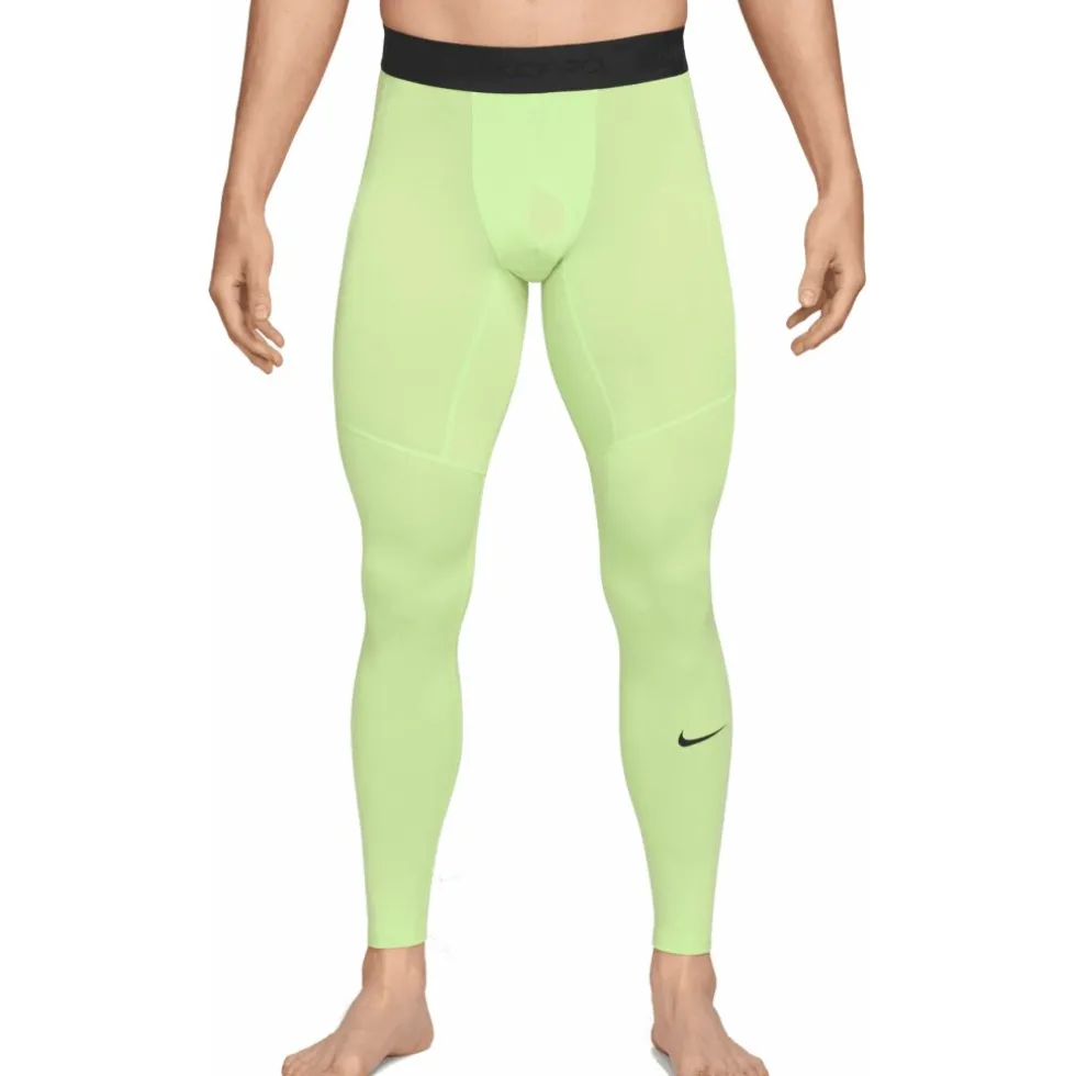 Nike Pro Dri-FIT Fitness-Tights Heren - light liquid lime/black FB7952-360