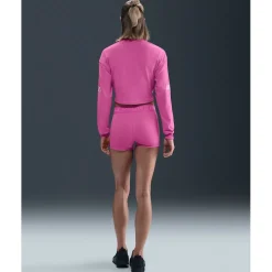 Nike Pro Dri-FIT French-Terry-Sweatshirt Dames - playful pink/pink foam/white HV3591-675