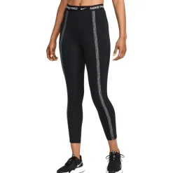 Nike Pro Dri-FIT High-Rise 7/8 Leggings Dames - black/iron grey/white FB5477-010