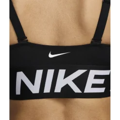 Nike Pro Indy Plunge Sportbeha met medium ondersteuning Dames - zwart/wit/wit HF7324-010