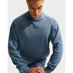 Nike Pro Mid-Layer Trainings-Hoodie Heren - diffused blue/black IB4272-491