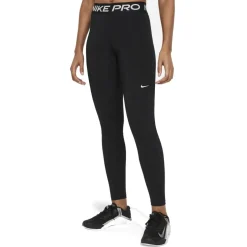 Nike Pro Mid-Rise Tights Dames - zwart/wit CZ9779-010