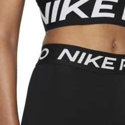 Nike Pro Mid-Rise Tights Dames - zwart/wit CZ9779-010