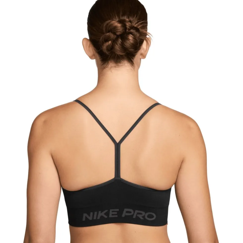 Nike Pro Seamless Sport-bh voor dames - zwart IB9843-010