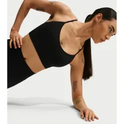 Nike Pro Seamless Sport-bh voor dames - zwart IB9843-010