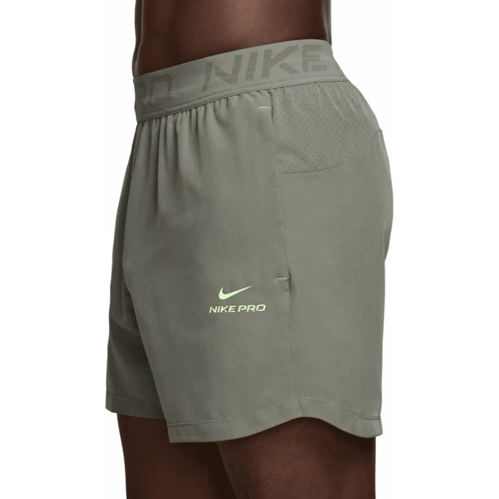 Nike Pro Training Dri-FIT 6" Shorts Heren - light army/light liquid lime HV0411-320