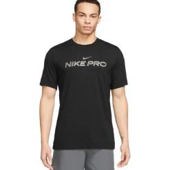 T-Shirts & Tops < Nike Pro T-Shirt Heren - zwart FJ2393-010