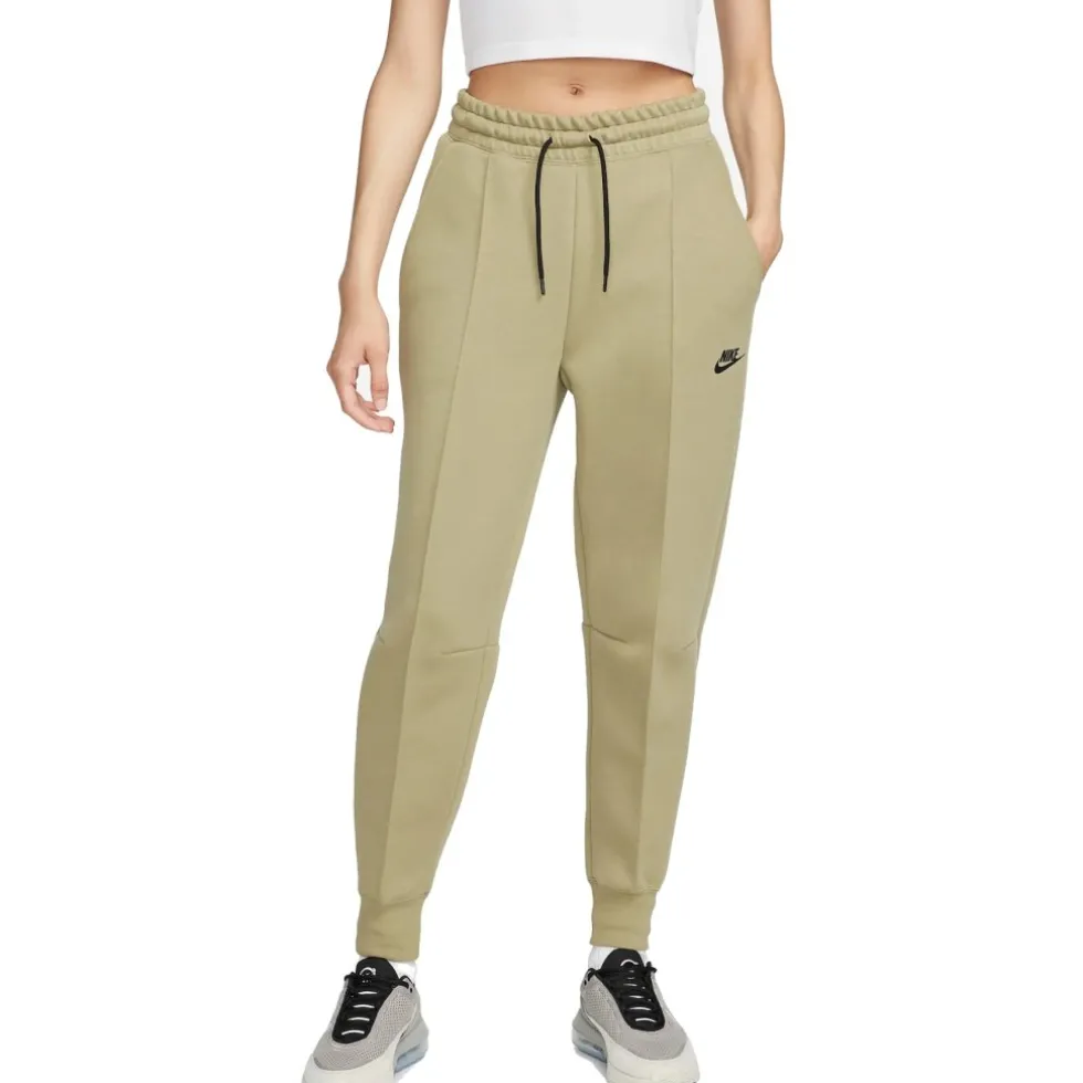 Nike Sportswear Tech Fleece Broek voor Dames - neutral olive/black FB8330-276