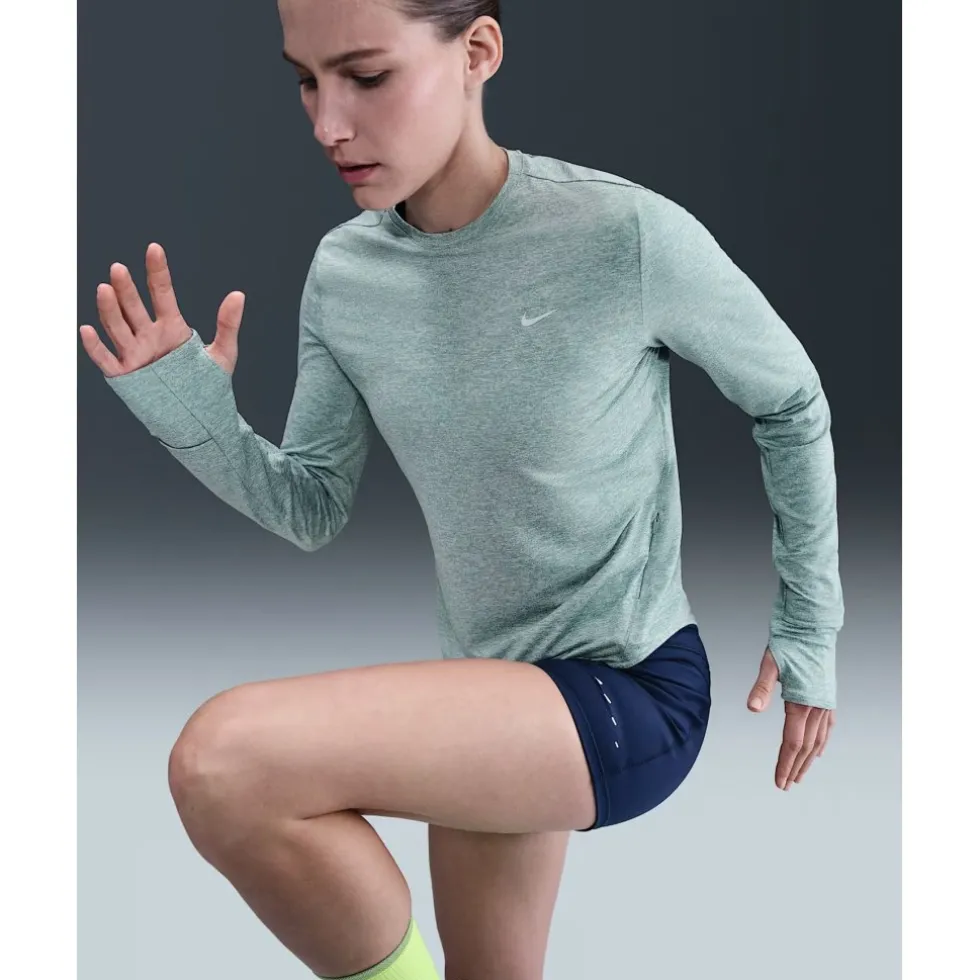 Nike Swift Dri-FIT UV Shirt met lange mouwen Dames - cannon/heather/reflective silver HQ0503-017