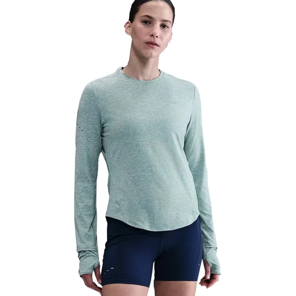 Nike Swift Dri-FIT UV Shirt met lange mouwen Dames - cannon/heather/reflective silver HQ0503-017