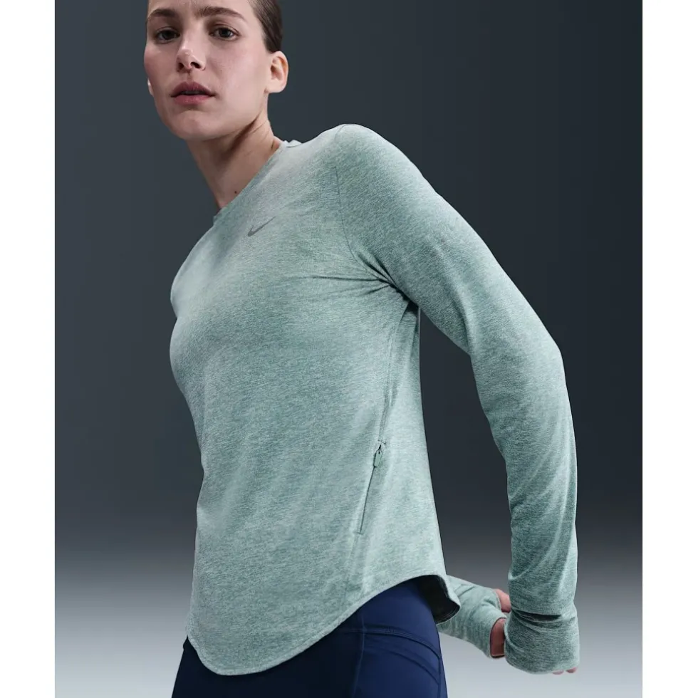 Nike Swift Dri-FIT UV Shirt met lange mouwen Dames - cannon/heather/reflective silver HQ0503-017