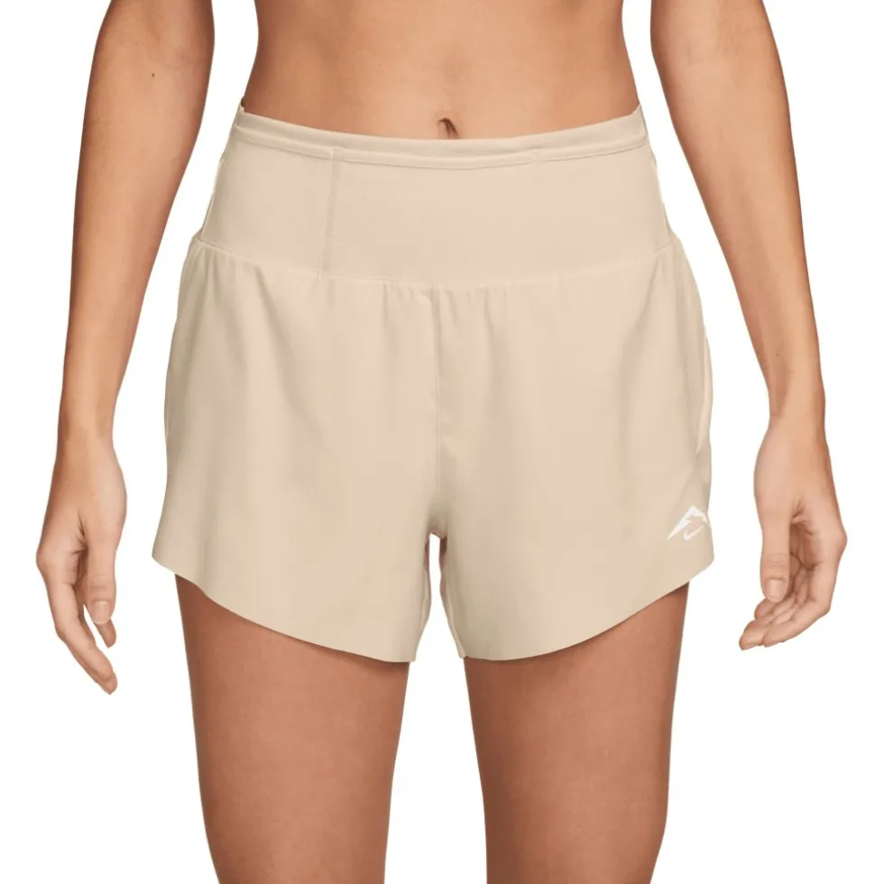 Nike Trail Dri-FIT Mid Rise Hardloopshort Dames - pearl white/summit white HM0280-272