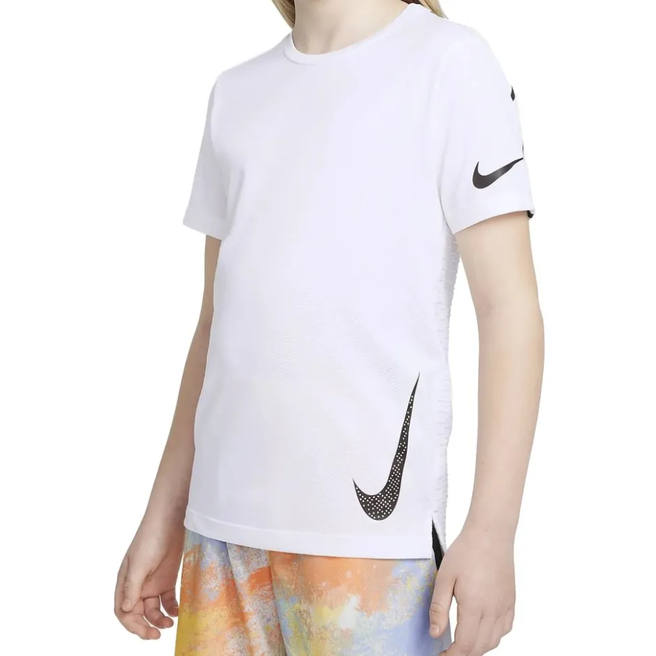 T-Shirts & Tops < Nike Wild Card Traininghirt Kinderen - wit DA0560-100