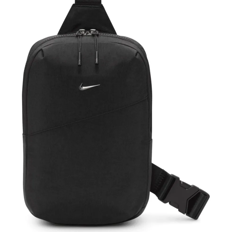 Nike Aura Crossbody Tas 5L - black/black/gunmetal HF7038-013