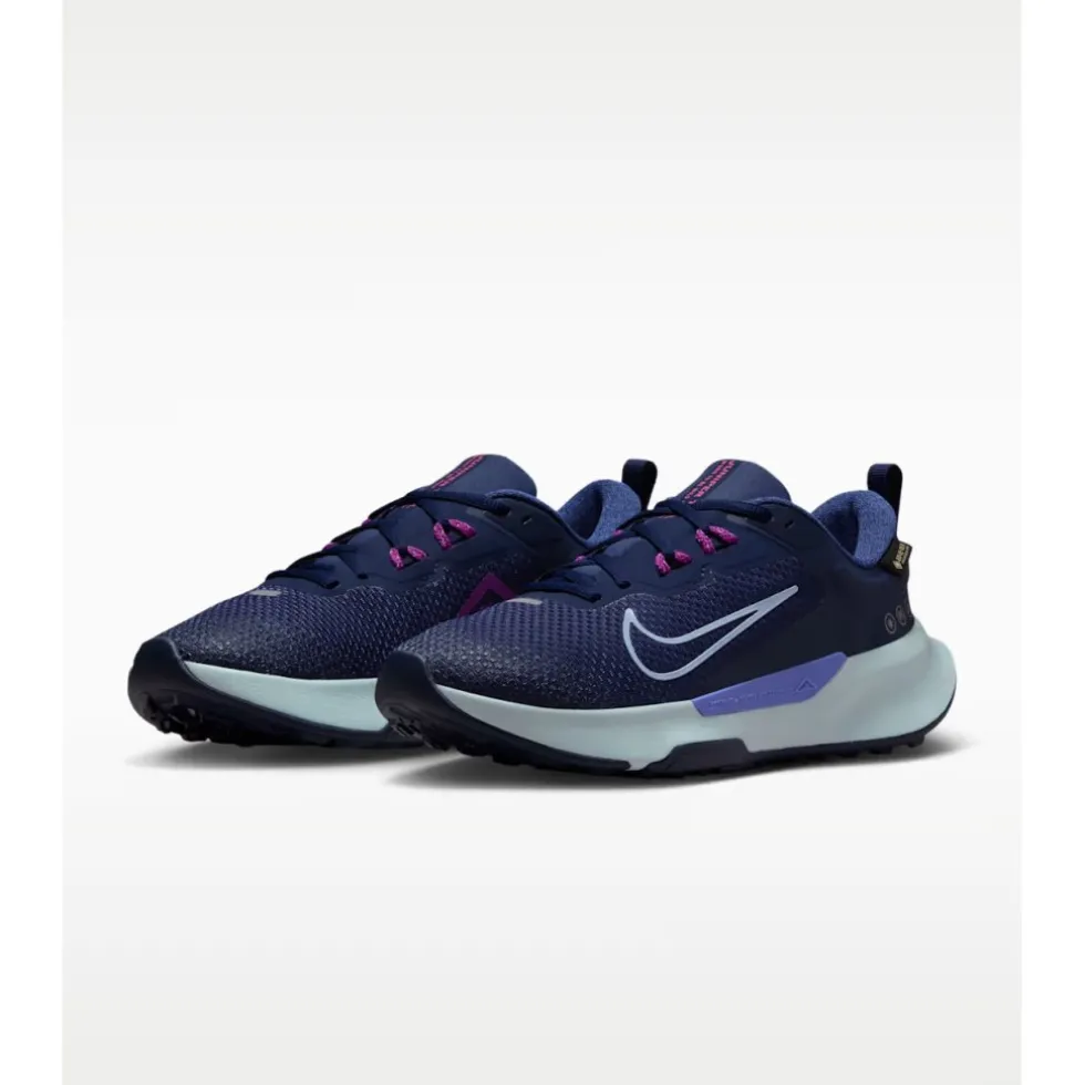 Nike Juniper Trail 2 GORE-TEX Trail Running Schoenen Dames - midnight navy/sapphire/glacier blue HM9725-400