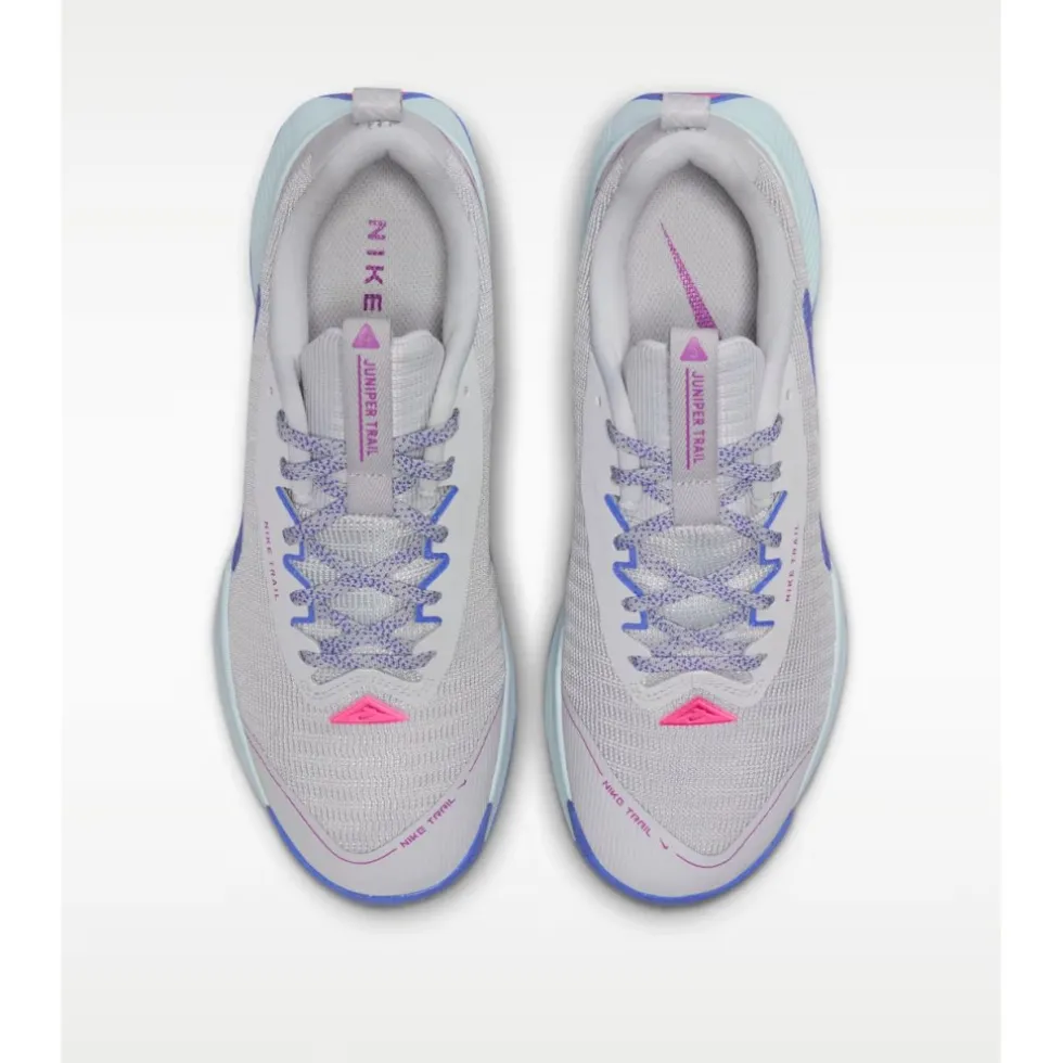 Nike Juniper Trail 3 Trailrunningschoenen Dames - grey fog/glacier blue-sapphire FQ0902-005