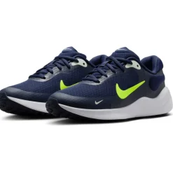 Hardloopschoenen Kinderen|Schoenen < Nike Revolution 7 GS Schoenen Kinderen - midnight navy/volt-volt tint-white FB7689-403