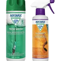Nikwax Tech Wash Wasmiddel + TX.Direct Spray-On Impregneerspray Set 2 x 300 ml