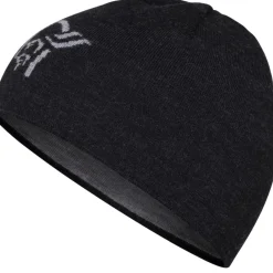 Mutsen < Norrona /29 light merinoUll logo Beanie - Caviar Melange