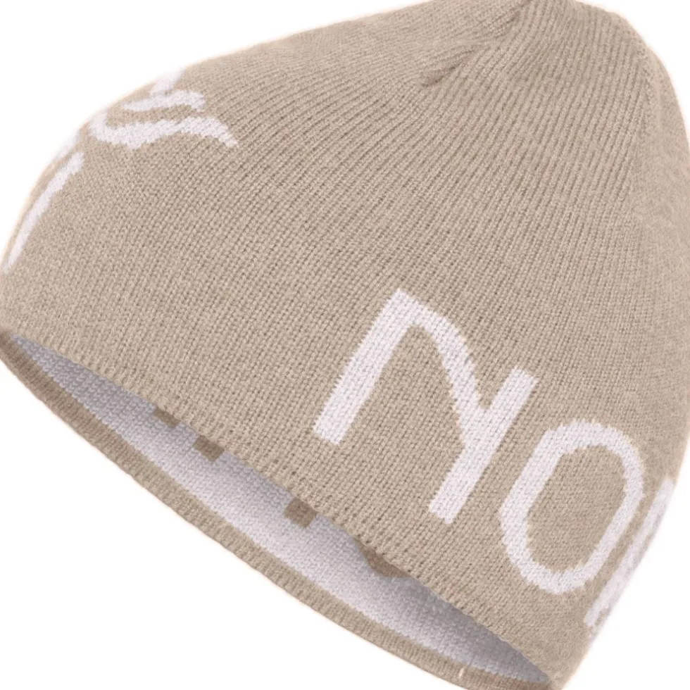 Norrona /29 mid merinoUll logo Beanie - Pure Cashmere