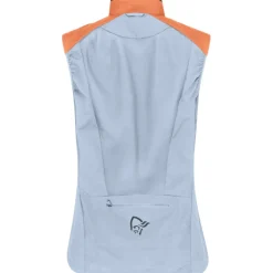 Norrona senja aero90 Vest Dames - Flamingo/Blue Fog