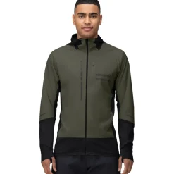 Norrona senja Alpha90 Zip Hood Jas Heren - Olive Night