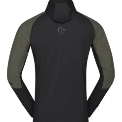 Norrona senja Alpha90 Zip Hood Jas Heren - Olive Night