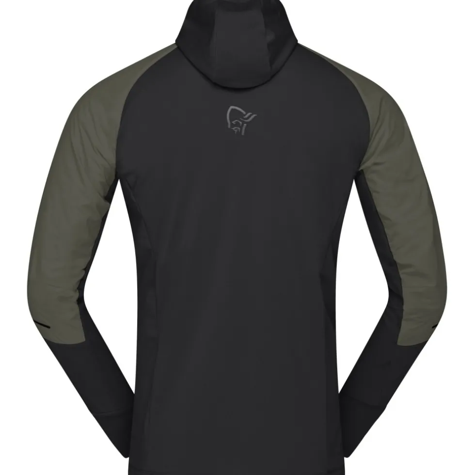 Norrona senja Alpha90 Zip Hood Jas Heren - Olive Night