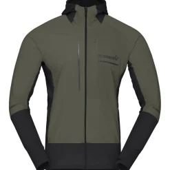 Norrona senja Alpha90 Zip Hood Jas Heren - Olive Night