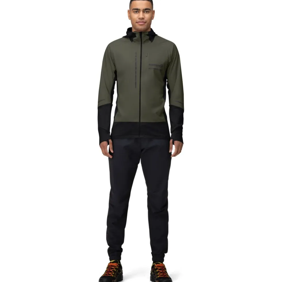 Norrona senja Alpha90 Zip Hood Jas Heren - Olive Night